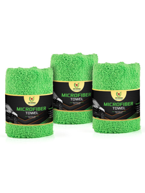 Microfiber Towel – 350 GSM High Absorbent (Pack of 3)