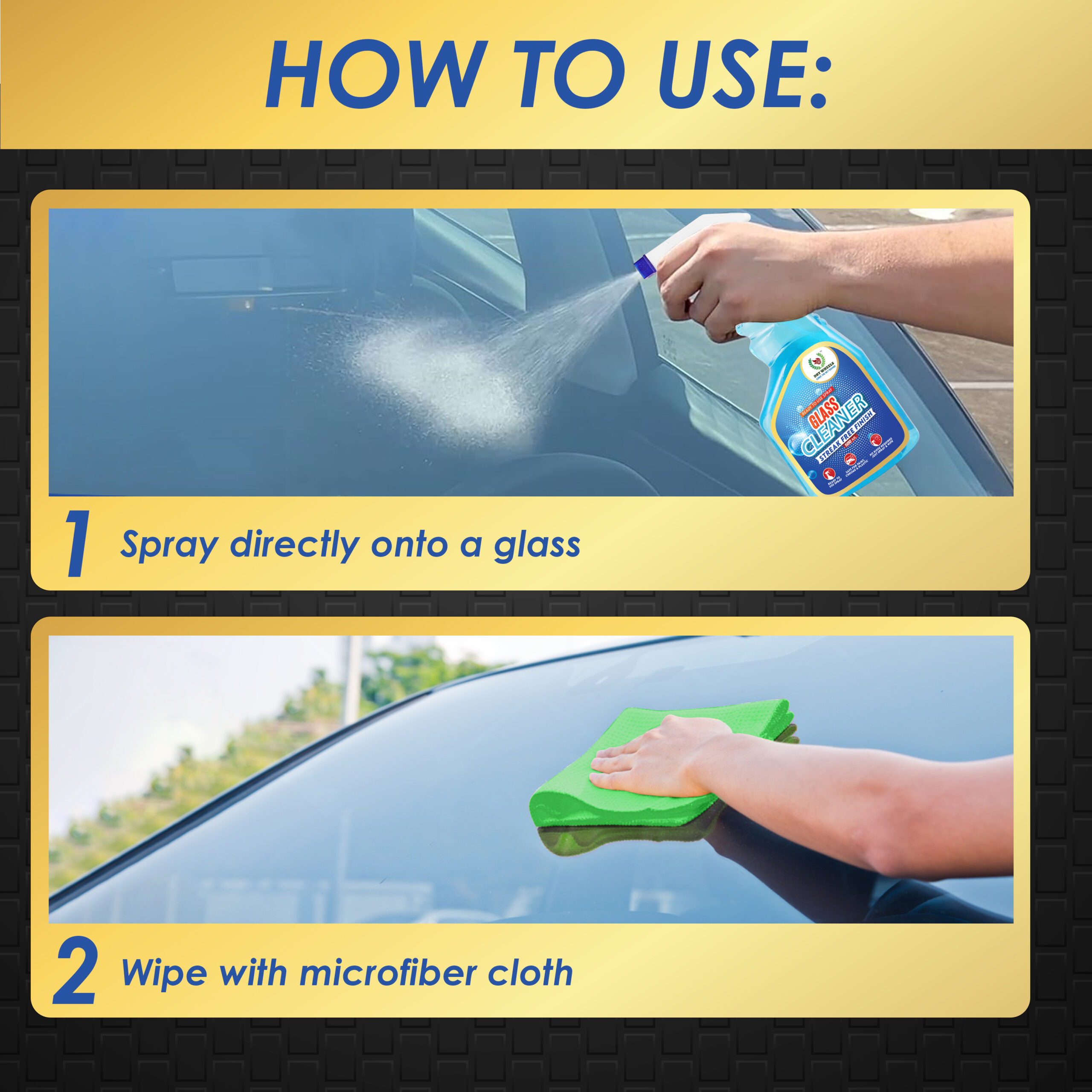 Glass Cleaner-Streak-Free Finish (500 ml) - Image 4